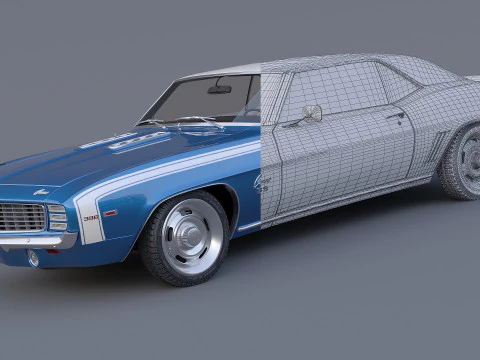 1969 Chevrolet Camaro SS Coupe 3D Model