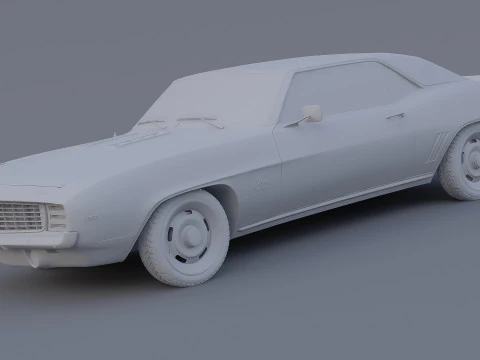 1969 Chevrolet Camaro SS Coupe 3D Model