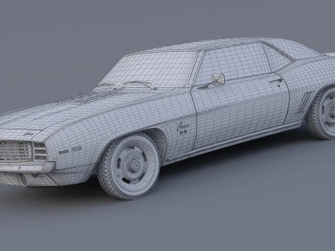 1969 Chevrolet Camaro SS Coupe 3D Model