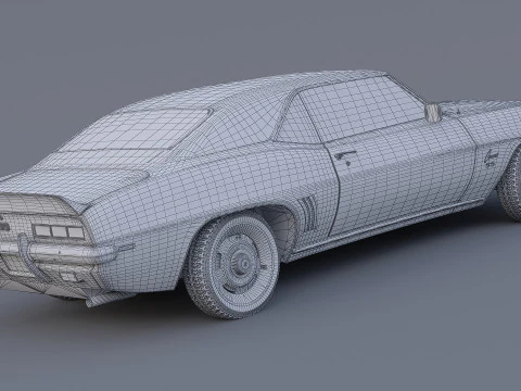 1969 Chevrolet Camaro SS Coupe 3D Model