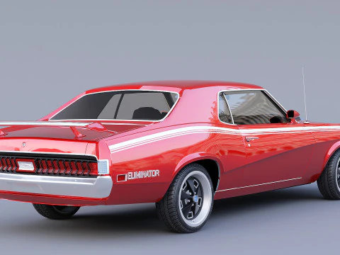 1970 Mercury Cougar Eliminator 3D Model