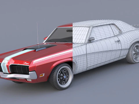 1970 Mercury Cougar Eliminator 3D Model
