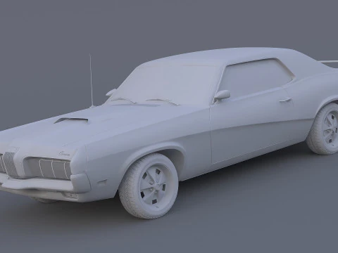 1970 Mercury Cougar Eliminator 3D Model