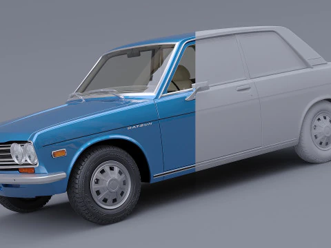 1970 Nissan Datsun 510 3D Model
