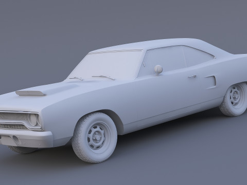 1970 Plymouth Road Runner 3D Model