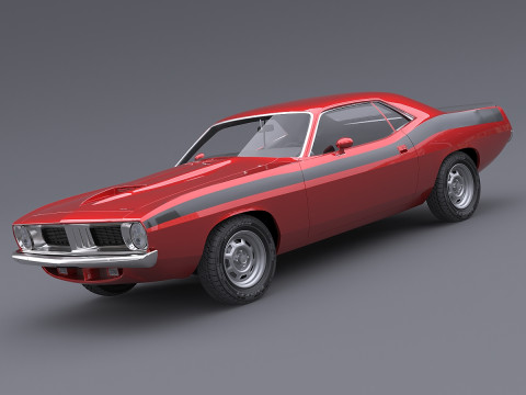 Plymouth Cuda de 1972 Modèle 3D