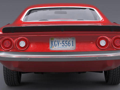 1972 Plymouth Cuda 3D Model
