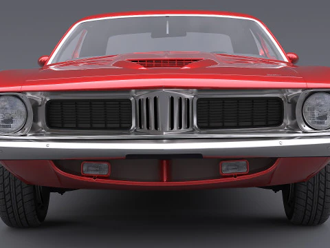 1972 Plymouth Cuda 3D Model