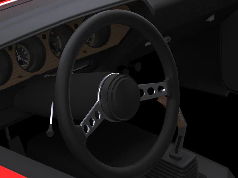 1972 Plymouth Cuda 3D Model