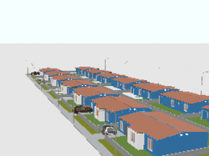 quarteiro com 14 casas 3D Модель