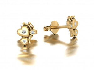 butterfly earring 3D Print Model