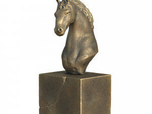 horse sculp low-poly 3D Model
