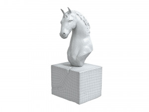 horse sculp low-poly 3D Model