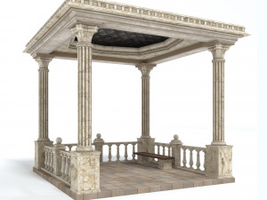 gazebo 3Dモデル