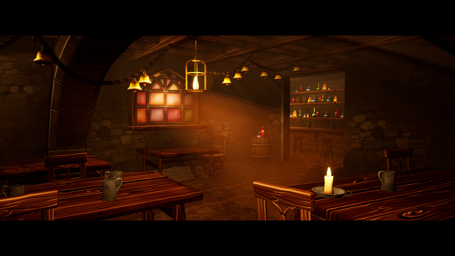 hand painted fantasy tavern assets 3D Model .c4d .max .obj .3ds .fbx .stl .blend