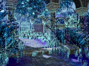 hand painted fantasy garden assets 3D Model
