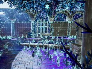 hand painted fantasy garden assets 3D Model