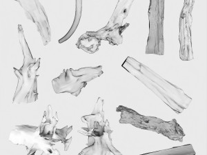 PSscanned Woodchips Pack 1 3D 模型