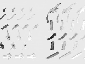 PSscanned Woodchips Pack 1 3D 模型