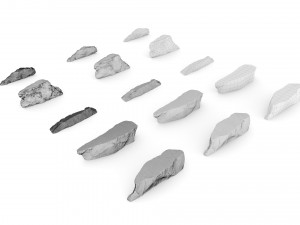 PSBlackMarble Scanned Pack1 3D Model