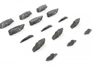 PSBlackMarble Scanned Pack1 3D Model