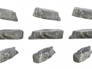 PSBlackMarble Scanned Pack1 3D Model