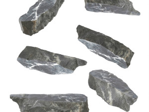 PSBlackMarble Scanned Pack1 3D Model
