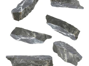 PSBlackMarble Scanned Pack1 3D Model