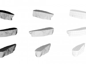 PSBlackMarble Scanned Pack1 3D Model