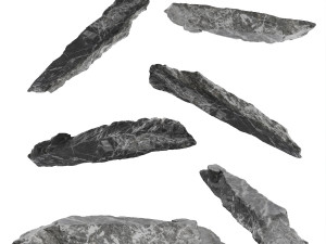 PSBlackMarble Scanned Pack1 3D Model