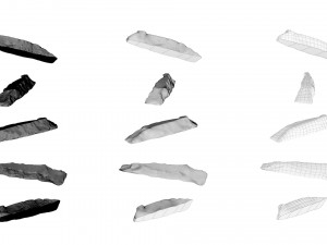 PSBlackMarble Scanned Pack1 3D Model