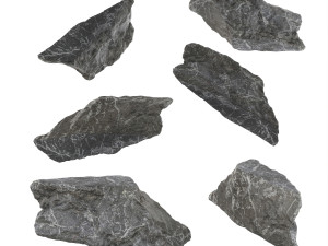 PSBlackMarble Scanned Pack1 3D Model