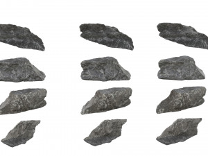 PSBlackMarble Scanned Pack1 3D Model