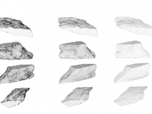 PSBlackMarble Scanned Pack1 3D Model
