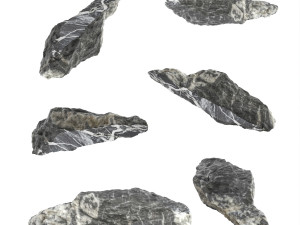 PSBlackMarble Scanned Pack1 3D Model