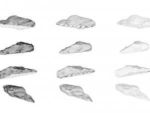 PSBlackMarble Scanned Pack1 3D Model