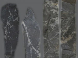 PSBlackMarble Scanned Pack1 3D Model