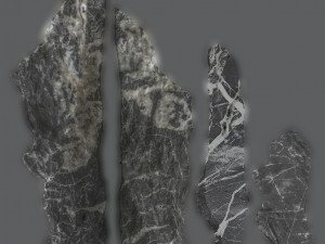 PSBlackMarble Scanned Pack1 3D Model