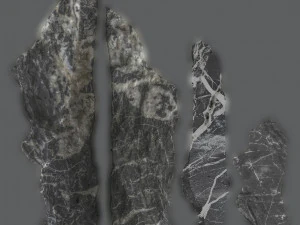 PSBlackMarble Scanned Pack1 3D Model