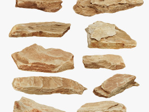 PSscanned stone pack 1 3D 모델