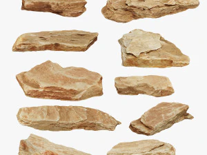 PSscanned stone pack 1 3D Model