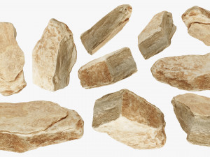 PSscanned stone pack 1 3D Model