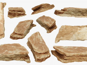 PSscanned stone pack 1 3D Model