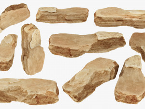 PSscanned stone pack 1 3D Model