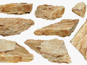 PSscanned stone pack 1 3D Model