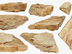PSscanned stone pack 1 3D Model