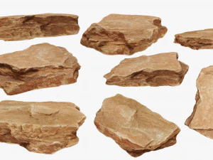 PSscanned stone pack 1 3D Model