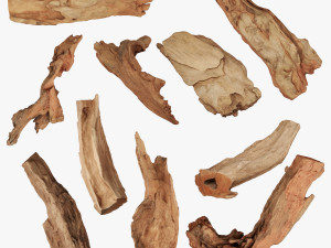 PSscanned Woodchips Pack 2 3D Model