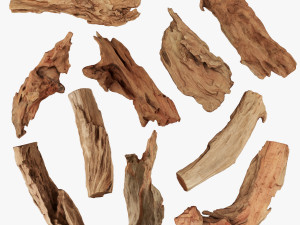 PSscanned Woodchips Pack 2 3D Model