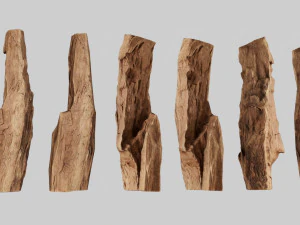 PSscanned Woodchips Pack 2 3D Model